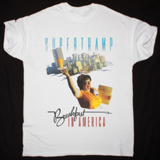 NEW SUPERTRAMP BREAKFAST IN AMERICA Gift For Fan White Size S-5XL Shirt OM98 picture
