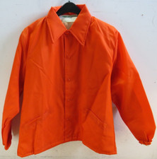 Vintage Holloway Wind Breaker Jacket Orange Size Large NOS picture