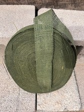 Military Issue Dark Green Burlap Garnish/Scrim - 1977 Manufacture Date picture