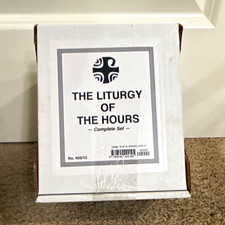 The Liturgy of the Hours Set of 4 Vols English Imitation Leather Catholic Book picture