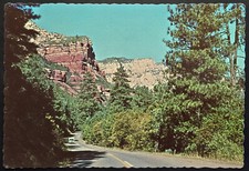 1960s Oak Creek Canyon Postcard Sedona Arizona Scenic Highway View picture