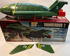 Vintage 1965 J Rosenthal (Toys) Limited Thunderbirds Thunderbird 2 Toy w/ Box picture