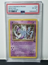 [ PSA 6 ] Mewtwo #12 Regular 2000 Pokemon Wotc Promo Black Star English picture