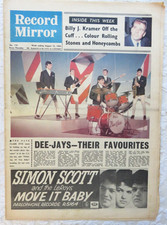 RECORD MIRROR # 179 8/15/1964 ~ DC5/ROLLING STONES/KINKS/MICK TAYLOR()/BILLY J. picture