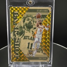 Trae Young 2024-25 Panini Mosaic Bank Shot Gold Mosaic 7/10 picture