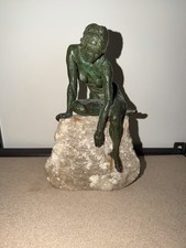 THOMAS HOLLAND (1917-2004) “Ondine” 11.25”x7.5” Bronze Sculpture picture
