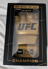UFC Official 5EIGHT Champion Gold Fight Gloves New MMA 5E Champ Leather Medium picture