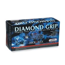 Ansell Microflex Diamond Grip MF-300 Disposable Latex Gloves, 7.9mil, Large picture