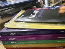 Kaplan MCAT QuickSheets with Study Guide 11th Ed Biology Biochem Physics Organic picture