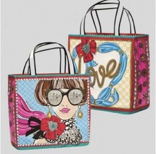 BRIGHTON Sparkle And Shine Tom Clancy Canvas Tote Bag NWT  picture