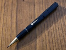 Vintage Twinpoint Black Hard Rubber Ringtop Combo Fountain Pen, 14k Nib  picture