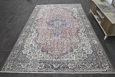 Oushak 7x10,Turkish Rug,vintage,anatolian,PINK,kilim,Bohemian,handmade,wool picture