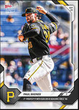 Paul Skenes 1st B2B 200-K Season '66 - 2026 MLB Topps NOW® - Card 714 PRE-SALE picture