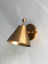 Share Handmade Brass Pivot Sconce: Mid-Century Style Wall Lamp picture