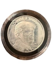 Donald Trump 45th President 1 Troy oz .999 Fine Silver Coin picture