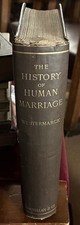 1891 1st Edition The History of Human Marriage Edward Westermarck Sociology/Anth picture