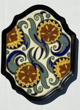 Antique PZH Plazuid Gouda Holland Art Deco Pottery Platter Tray Model 846 picture