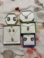 Bomb Party BP Lot Of 5 Necklace, Earrings - September, August, 2424, OGs picture