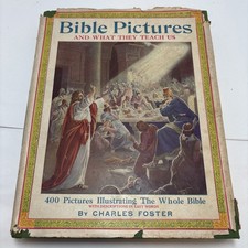 Vintage VERY OLD 1925 Bible Pictures And What They Teach Us Illustrated Book picture