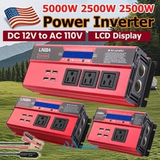 1500W 2500W 5000W Power Inverter 12V To 110V 120V Converter For Boat Car Camping picture