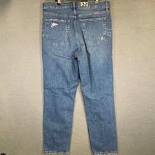 Gap Cheeky Straight Jeans Womens 32/14 Tall Blue Distressed High Rise 630193 picture
