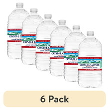 (6 pack) Crystal Geyser Alpine Spring Water, 1 Gallon Plastic Jug picture