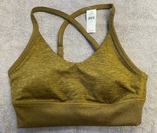 OFFLINE by Aerie The Hugger Ribbed Longline Sports Bra -- S OLIVE picture