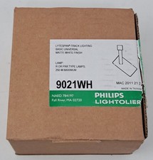 Lightolier 9021WH Mini Universal Lytespan Signify Track Lighting Bullet White  picture