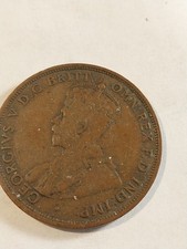 1915  Australia KM  23  one cent   penny London mint picture