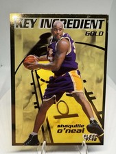 Fleer 1997-98 Shaquille O'Neal Lakers Key Ingredient Gold Insert #9 of 15 picture