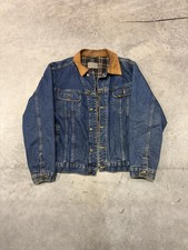 Vintage 70’s 80’s Lee Men's Denim Jacket Lined Corduroy CollarBlue XL picture