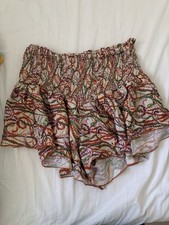 Zara Silky Boho Shorts Size L picture