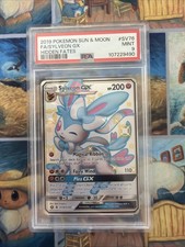 2019 Pokemon Sun & Moon Hidden Fates Sylveon GX PSA 9 #SV76 picture
