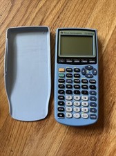 Texas Instruments TI-83 Plus Graphing Calculator Periwinkle Light Blue W/ Cover picture