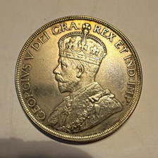 1936 Canada Silver Dollar Coin - Silver 0.6 - George V Uncirculated/BU picture