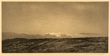 Antique Original Aquatint Etching: Frank Short (1857-1945) Dawn, 1912, Signed picture