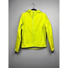 Rapha Hooded Commuter Jacket Women's S Hi Vis Yellow Reflective Cycling Rain picture