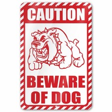 Caution Beware of Dog Sign picture