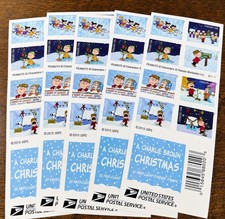 Genuine USPS Forever Stamps – Charlie Brown – 5 Sheets of 20 – 100 Stamps picture