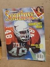 1989 Athlon's Southwest Football Magazine,Gray,Jones,Jiles,Goebel,Statistics  picture
