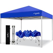 FLASHSALES - GVDV 10x10 ft Easy Pop Up Canopy Tent Blue picture