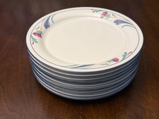Vtg Lenox POPPIES ON BLUE Salad / Lunch Plates 8.25” - Good condition - 9 Avail picture