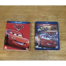 Cars (3D) UK [3D Blu-ray] Slip Cover Original Disney Pixar 2D Blu-ray Set picture