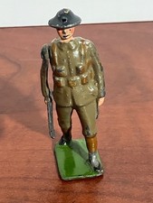 Vintage Britains Set 160 Territorial Infantry Lead Soldier Movable Arm picture