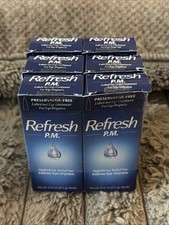 EXP 11/28 LOT OF 6 REFRESH PM Preservative-Free Eye Ointment .12oz (3.5g) SEALED picture