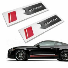 NEW 2X Metal Roush Square R Emblem Logo Body Fender Sticker Badge 05-17 picture