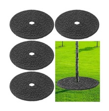 Peryiter 6 Pcs Rubber Mulch Tree Ring, Heavy Duty Rubber Mulch Mat, Tree Prot... picture