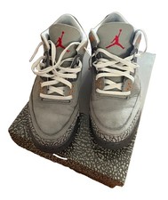 Jordan Air Jordan 3 Retro Cool Gray Men’s Mid Top Lace Up Sneakers Gray picture