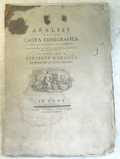 ANALISI DELLA CARTA COROGRAFICA S PIETRO - MOROZZO Saint Peter  1791 picture