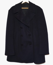 REAL Vintage US Navy Wool Pea Coat Peacoat 1948 WW2-Cold War Era Size 44 Large picture